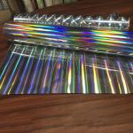 UV Resistant Embossed Clear Holographic Film Silver Laser Packaging Film