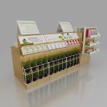 Various Shapes Cosmetic Retail Display , Cosmetic Shop Interior Design For
