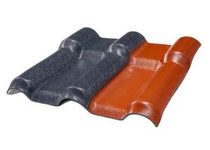 Wholesale Plastic Synthetic Resin ASA PVC Corrugated Roof Tile Fire Resistant from china suppliers