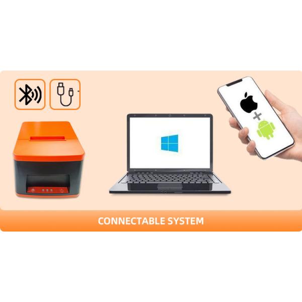 Customization Desktop 58mm USB BT Wireless Thermal Receipt Printer for iOS POS System