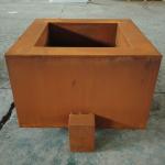 Assembly Required Steel Fire Pits Corten Steel Water Bowl Fire Burner