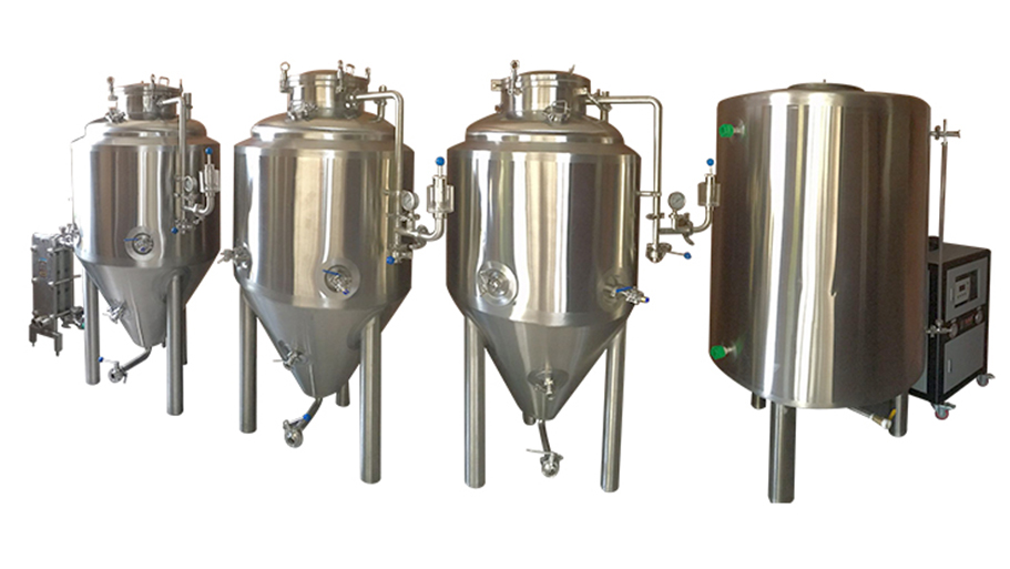 Kombucha Brewing Equipment 1000l Bar Beer Three Vessel Brew House with Steam Heating