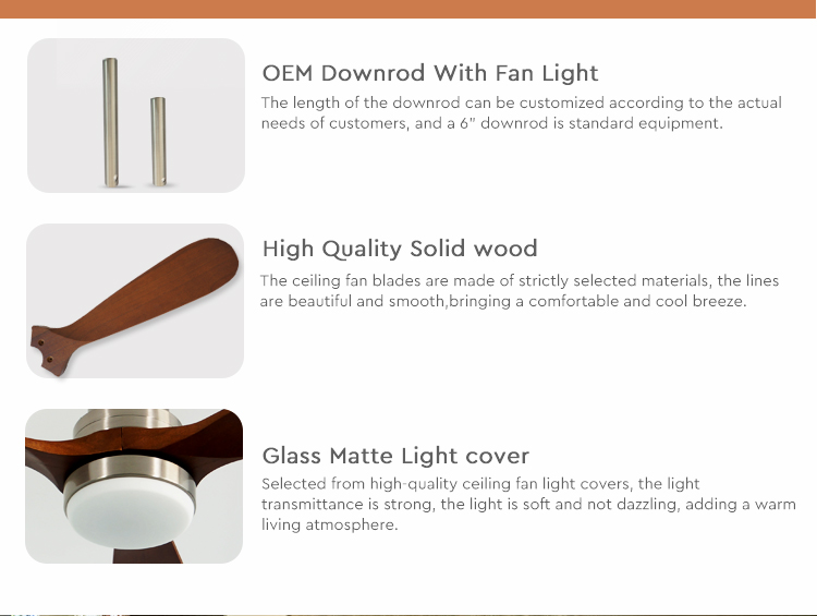 3000-6000K Color Temperature Ceiling Fan with Remote Control and Air Conditioning 10