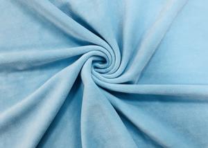 Wholesale 340GSM Plush Fabric For Stuffed Animals 92 Percent Polyester Baby Blue from china suppliers