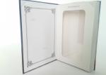 Personalized Paper Gift Packaging Box Uv Coating Foil Stamping Book Shape Rigid
