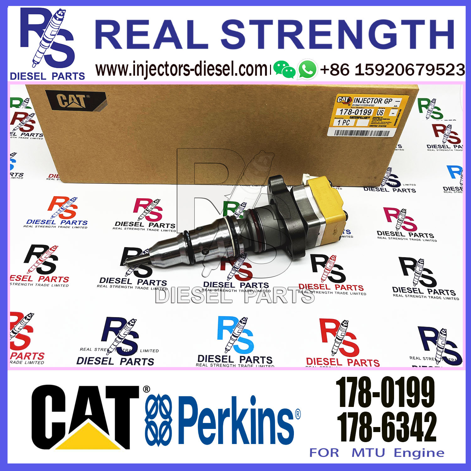 Common Rail Injector 10R-0781 162-9610 178-0199 for Diesel Engine 3216