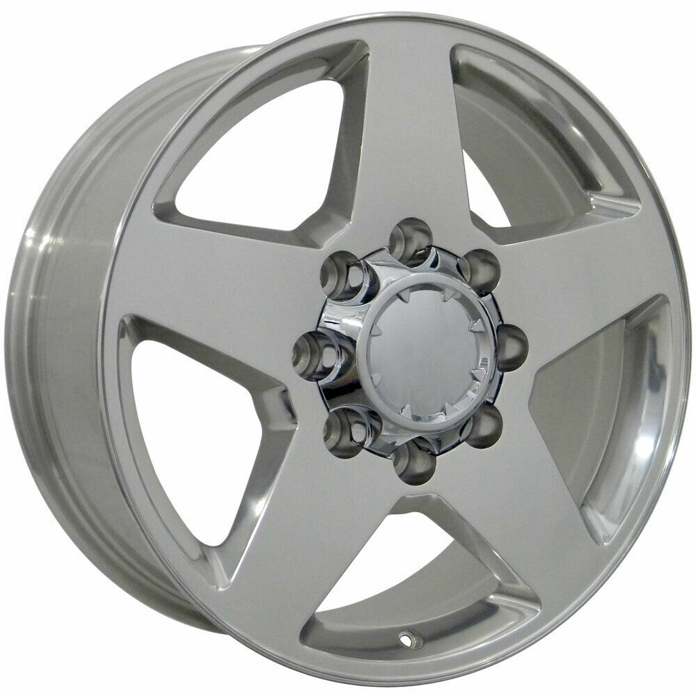 Ct2072 20 Inch Polished Aluminum Wheels Set Of 4 Fit 8x180 Lug 2011-2020 Silverado Sierra