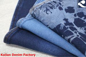 Wholesale Cotton Polyester Blended Indigo Knitted Denim Fabric from china suppliers