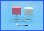 Clear Empty Glass Nail Polish Bottles , 12ml Empty Square Nail Polish Bottles