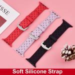 Breathable 40mm 44mm Silicone Sport Band Suitable For Apple Watch