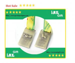 China Sport Badges , Emblem badges in zinc alloy , custom logo design , hang with ribbon on sale