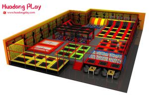 Wholesale Indoor Trampoline Park Equipment , High Jump Trampoline Gym Equipment Over 500sqm from china suppliers