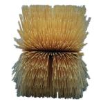 Yellow Nylon 500*900mm Semicircle Combination Brush Roller For Shot Blasting