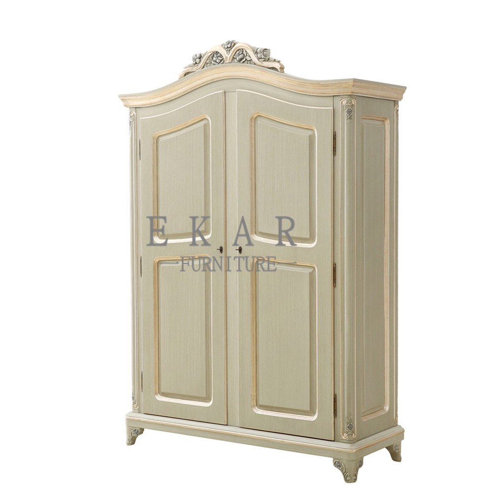 4 Door Luxury Bedroom Furniture Design Hand Carved Solid Wood Wardrobe LS-A110C
