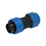 500V Waterproof Power Connector Male To Female IP68 SP17 Straight Assembly