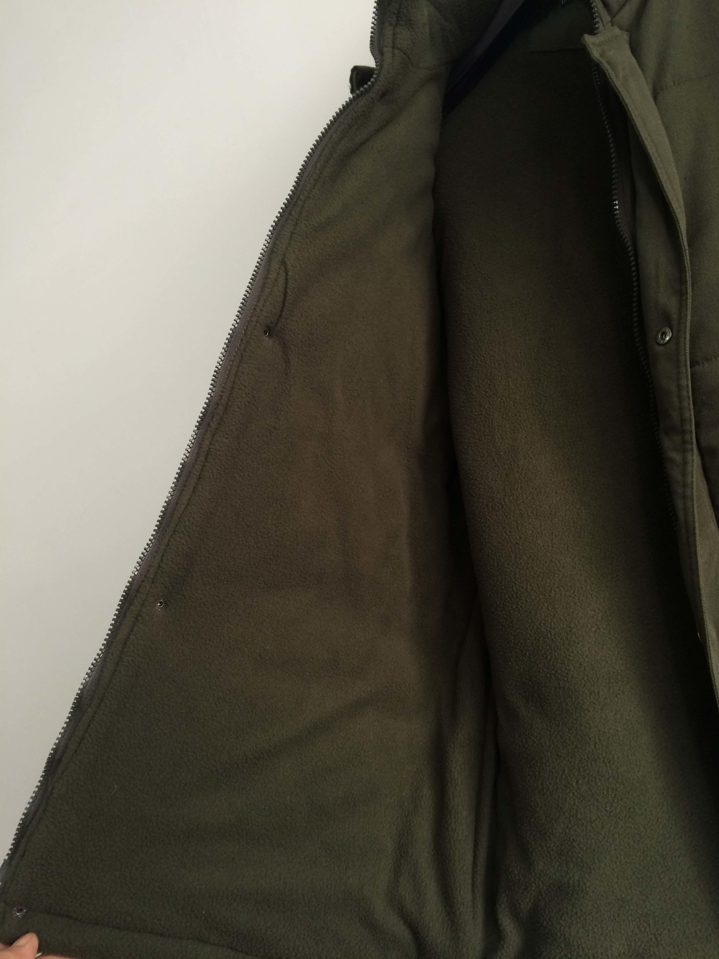 padded jacket, polar fleece jacket, olive green, S-3XL, padding and polarfleece lining
