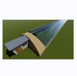 Film Covered Vegetable Greenhouse Three Earth Walls for Winter Heating Single