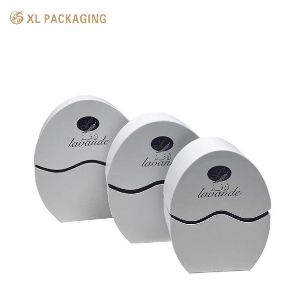 Wholesale Custom Egg Shape Candy Chocolate Box White Purple Cosmetic Gift