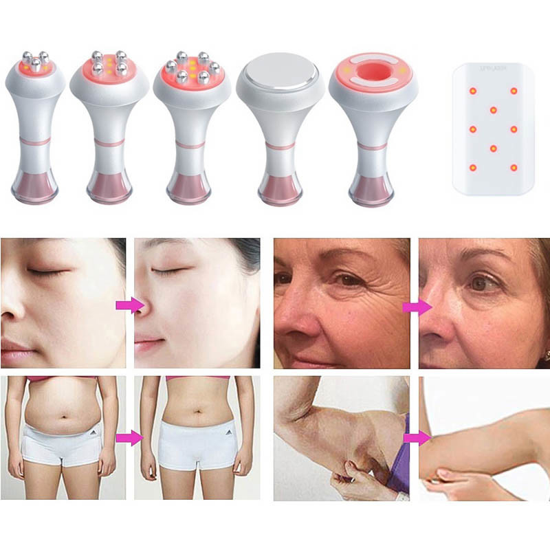 80k 6 In 1 Ultrasonic Lipo Vacuum Cavitation RF Machine For Weight Loss 8pcs Laser Pads