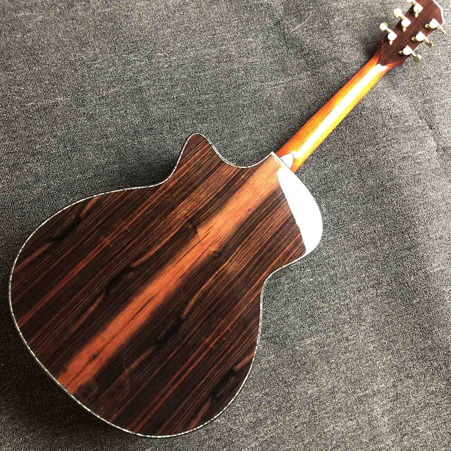 41 inch Solid KOA Top PS14 Acoustic Guitar Cocobolo Back Sides Real abalone Ebony Fingerboard TY Acoustic Guitar