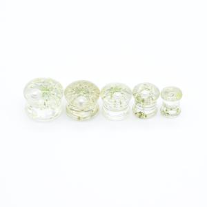 Wholesale Dried Flowers Inside Ear Tunnel Piercing Jewelry Acrylic Faux Opal 2G from china suppliers