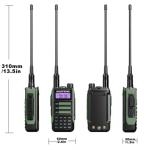 Waterproof High Power Antenna Walkie Talkie , 128 Channels Portable UHF Radio
