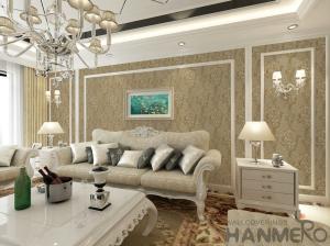 Wholesale Vinyl Sofa TV Background Decor Wallpaper Modern Cozy Style 0.53*10M PVC Wallcovering China from china suppliers