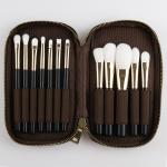 Professional Travel Makeup Brush Set 12pcs With Classic Portable Cosmetic Bag