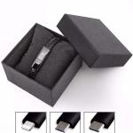 Fast Usb Leather Charging Cable , Bracelet Data Charging Cable CFT-B21