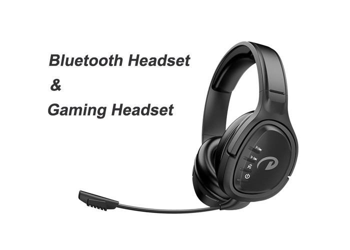 DL Wireless Over Ear Headset , 10kHz Bluetooth Gaming Headset With Mic
