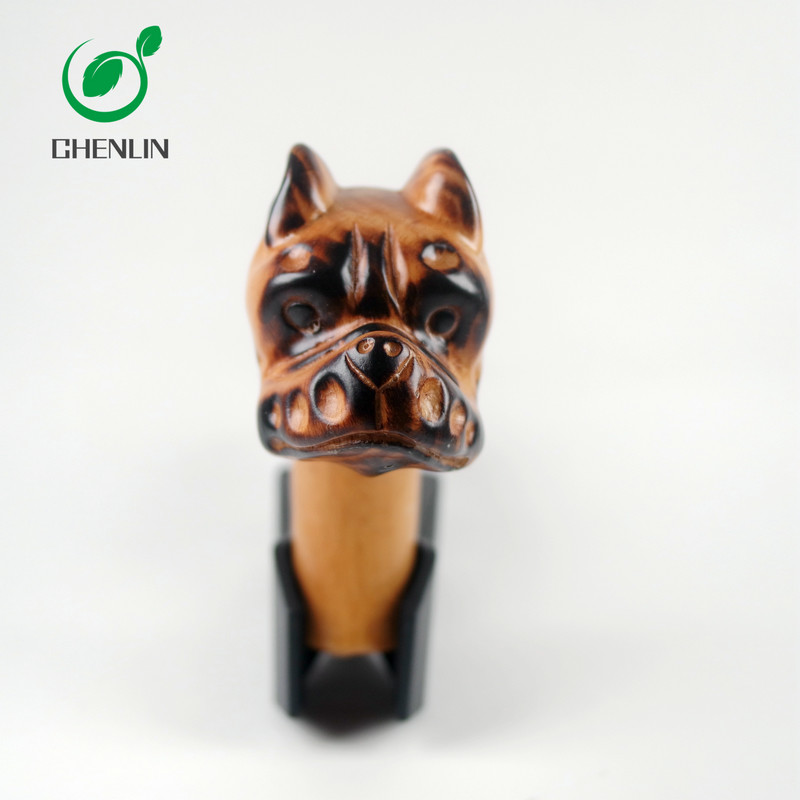 Mens Walking Wooden Umbrella Handle , Fadeless Umbrella Animal Handle