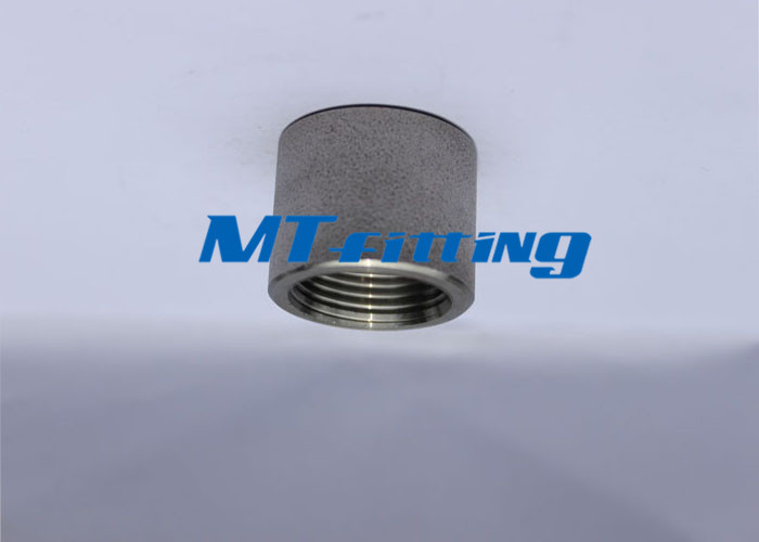 F304H ASTM A105 6000LBS Coupling Forged Pipe Fittings Stainless Steel Threaded End