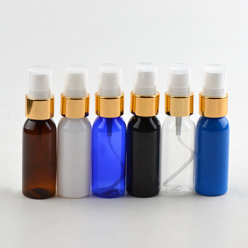Various Colors PET Spray Bottle , 30ml Empty Atomiser Spray Bottle Round Shape