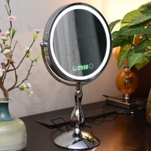 Wholesale Metal Double Sided Rotatable Led MakeUp Mirror Iron With Chrome Plated from china suppliers
