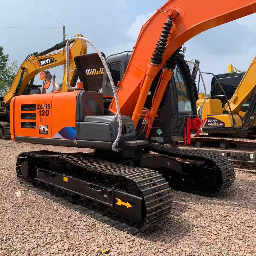 12 Ton Used Hitachi Zx120 Excavators Hydraulic Track SecondhandEath Moving Machine 0.52m3