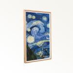 Indoor Crude Wood Wifi Digital Photo Frame 21.5 Inch 250cd/M² Brightness