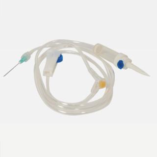 Hypodermic Syringes Anti - kink transparent PVC Disposable Infusion Set With Y