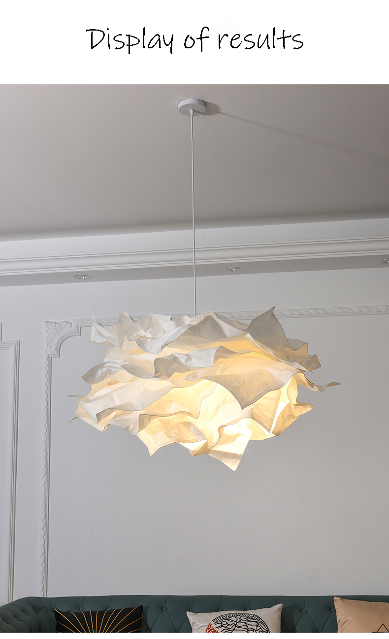 Modern White Cloud Chandeliers Bedroom Living Room Dining Room Paper Chandeliers(WH-MI-403)
