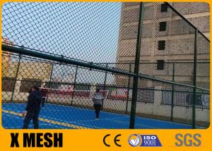 Wholesale 6FT 8FT 9 Gauge 50X50mm Diamond Chain Link Security Fence Black PVC Coated from china suppliers
