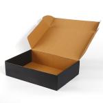 Men shirt clothes black shipping box personal logo printed packaging box