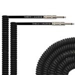 Professional 20 Foot Curly Guitar Patch Cables Straight Super Durable Flexy