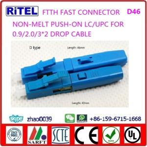 Wholesale FTTH LC/UPC, LC/APC, fast connector D42, D46 pre-embedded for drop fiber optic cable from china suppliers