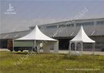 Extruded Aluminum Alloy Frame Outdoor High Peak Pole Tent Soft PVC Windows