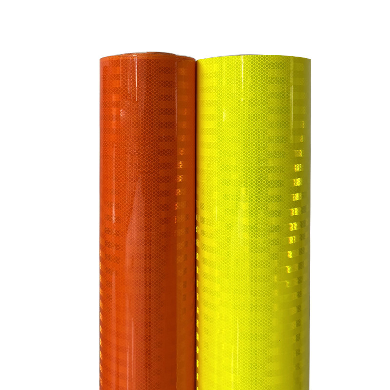 High Visibility PET Micro Prismatic Reflective Film Vinyl Material Traffic Sign