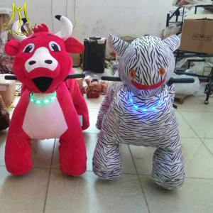 Wholesale Hansel stuffy animal amusement park equipment electric ride on plush animals from china suppliers