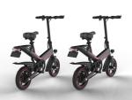 120KG Load Capacity Compact Folding Electric Bike 400W Power Drive For Tourism