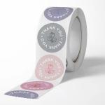 Bespoke Circle Label Sticker Packaging Custom Die Cut Vinyl Stickers Printing