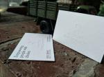 White 2 Sided Business Cards , Promotional High End Business Card Printing