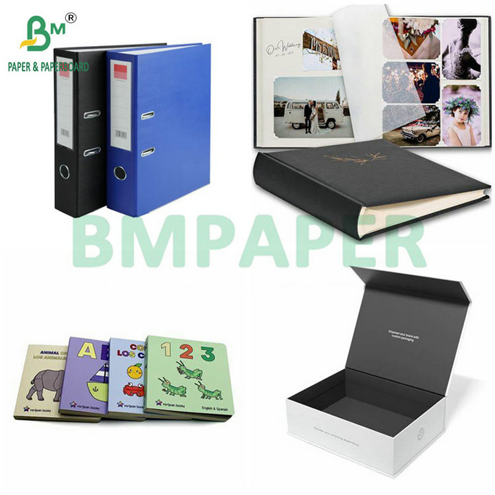 Strong Rigidity 1mm 1.5mm White Top White Back Laminated Hard Cardboard 