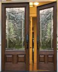 beveled glass in door
